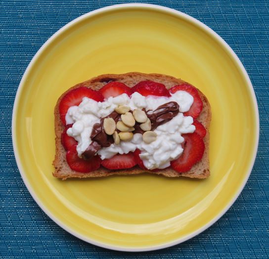 tostada chocobanana