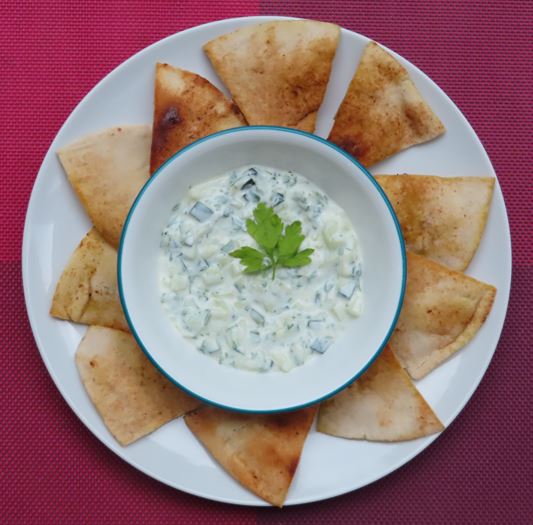 Tzatziki con pita