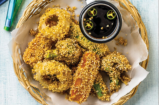 verduras empanizadas con tempura 