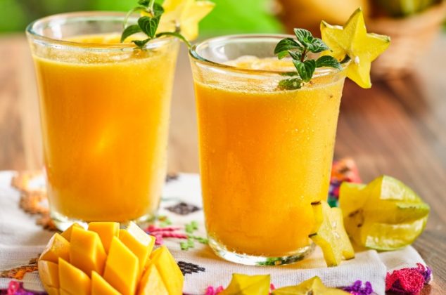 Agua de maracuyá y mango refrescante, saludable y deliciosa