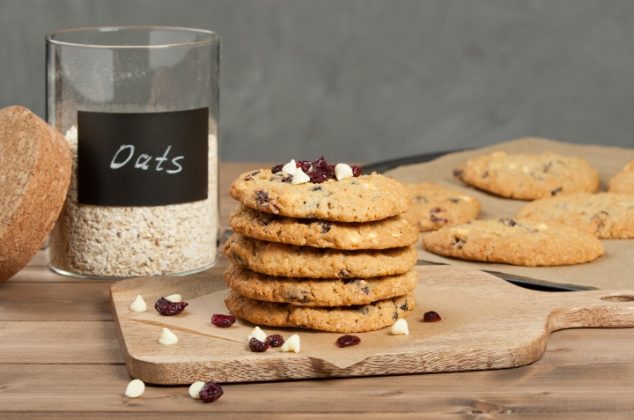 galletas de avena y arandanos