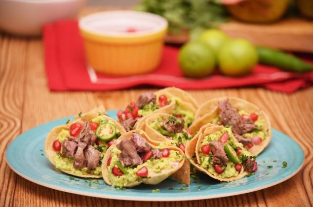 Cazuelitas de guacamole y carne ¡Fáciles y deliciosas!