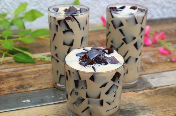 gelatina de cafe de olla y leche