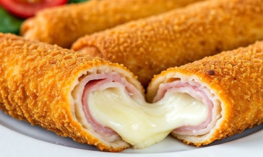Receta de rollitos de jamón y queso