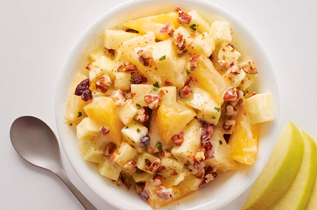 ensalada de manzana con piña