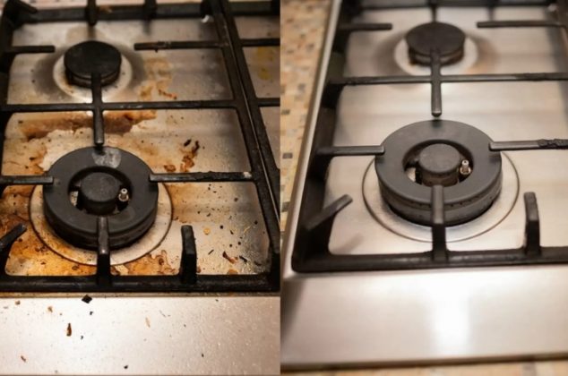 3 trucos caseros para limpiar grasa pegada en los quemadores de la estufa