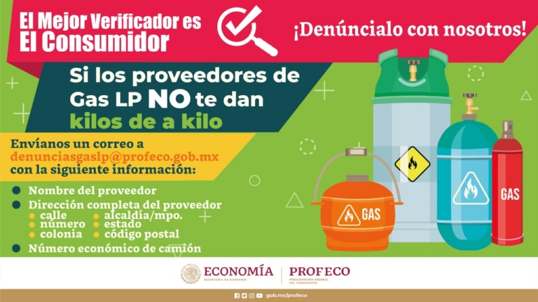 denuncia por robo de gas lp profeco