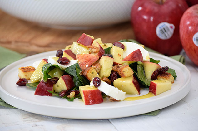 ensalada de manzana navideña