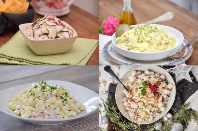 5 fáciles y deliciosas recetas de ensaladas cremosas para Navidad