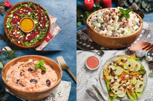 7 fáciles y deliciosas ensaladas para Navidad