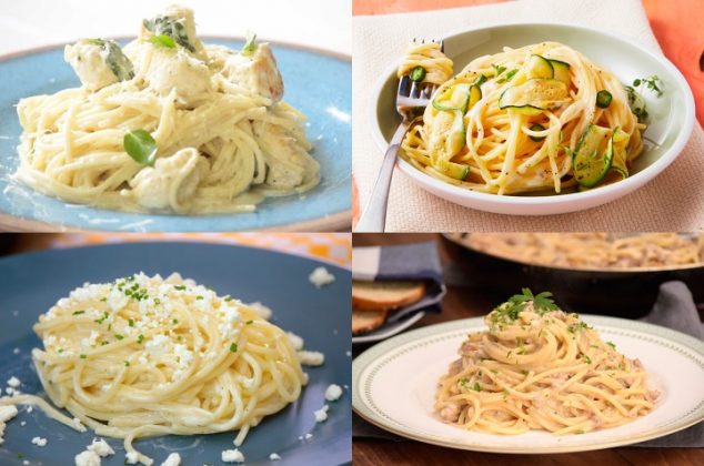 6 recetas de espaguetis blancos ¡Fáciles, rendidoras y deliciosas!