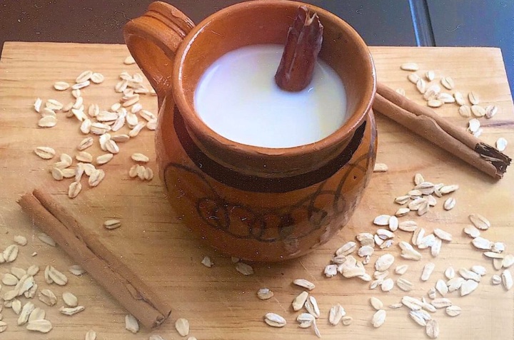 atole de avena con agua