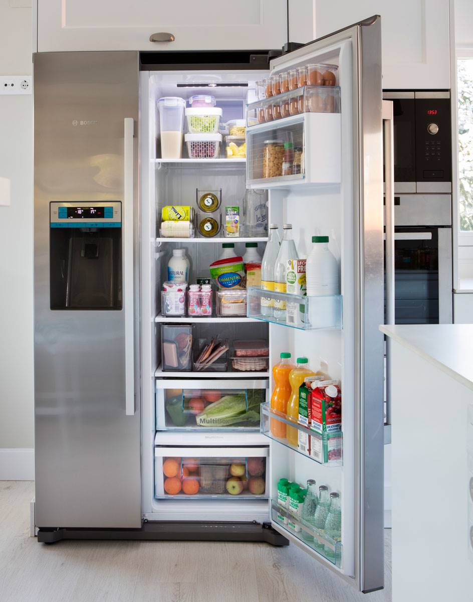 refrigerador organizado