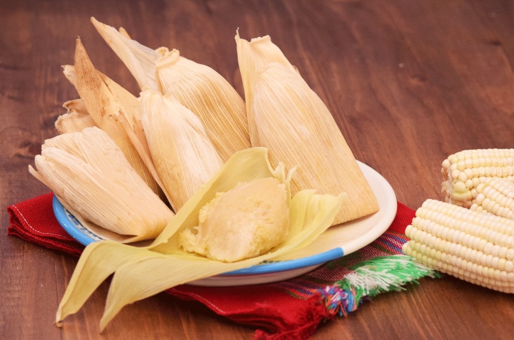 tamales de elote en licuadora