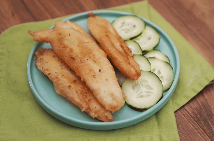 como preparar harina para filetes de pescado con cerveza