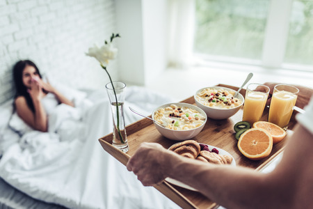 desayuno en la cama