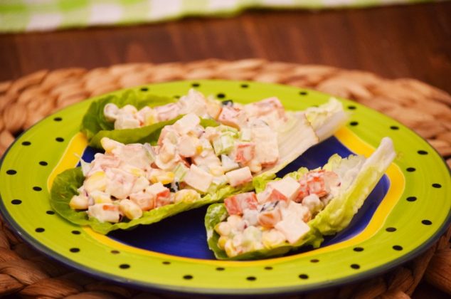 Ensalada cremosa de surimi, ¡en 5 minutos!