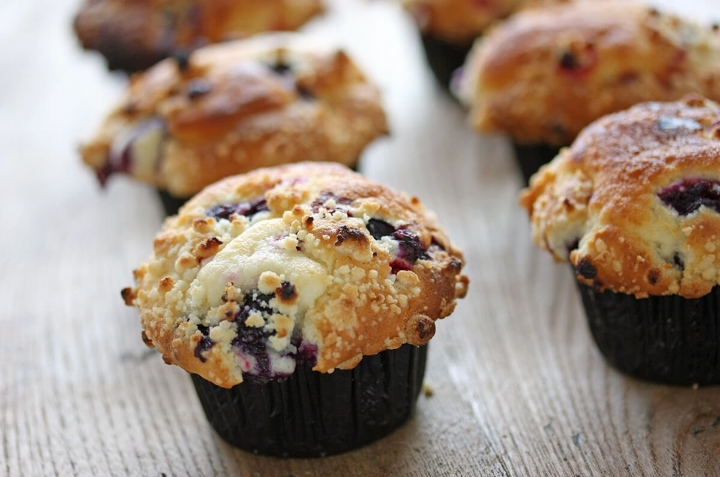 muffins de blueberries
