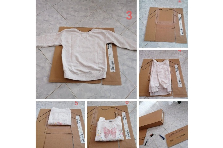 Top 99+ imagen como doblar ropa con un carton