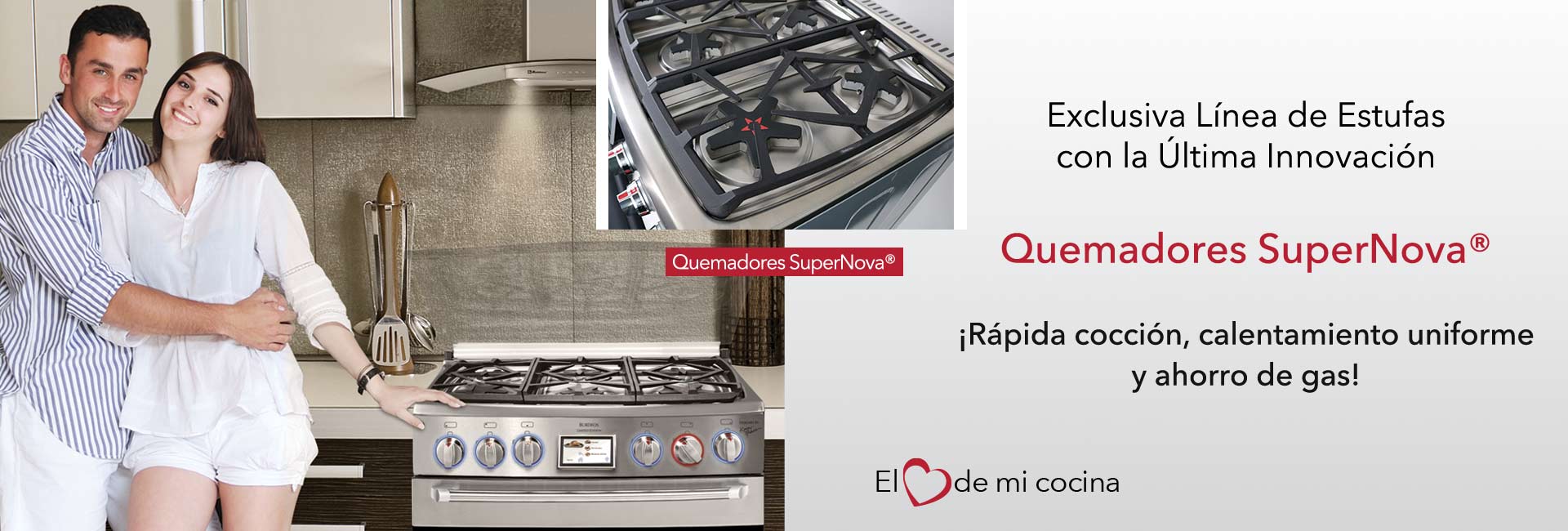 Estilo y tecnología en tu cocina con la última innovación de Quemadores SuperNova