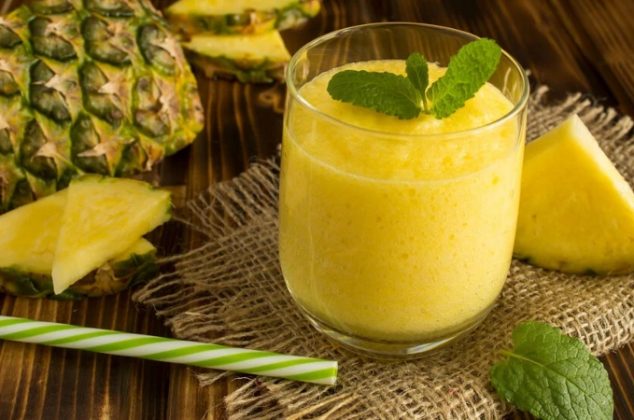 Receta de agua de avena con piña para perder grasa abdominal