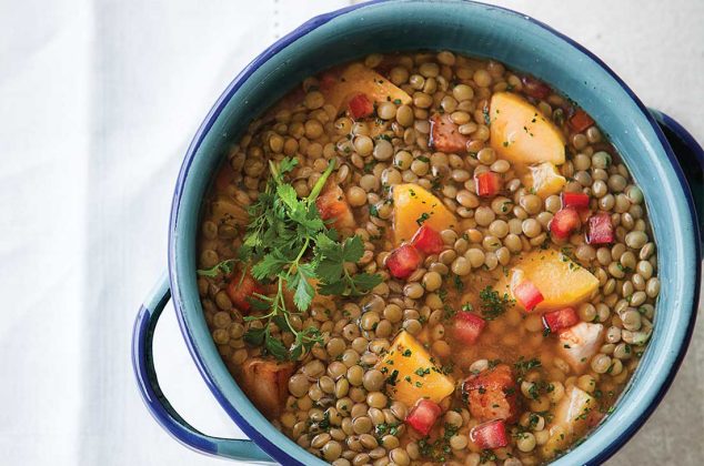 sopa de lentejas