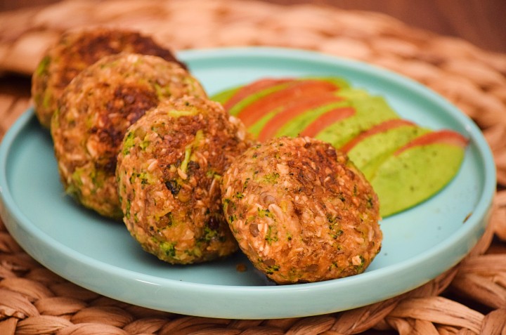 tortitas de brocoli y avena