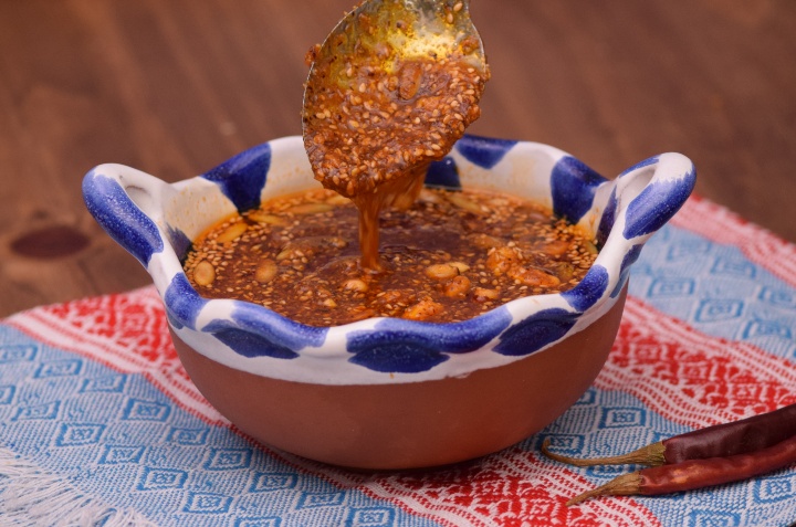 salsa macha de semillas