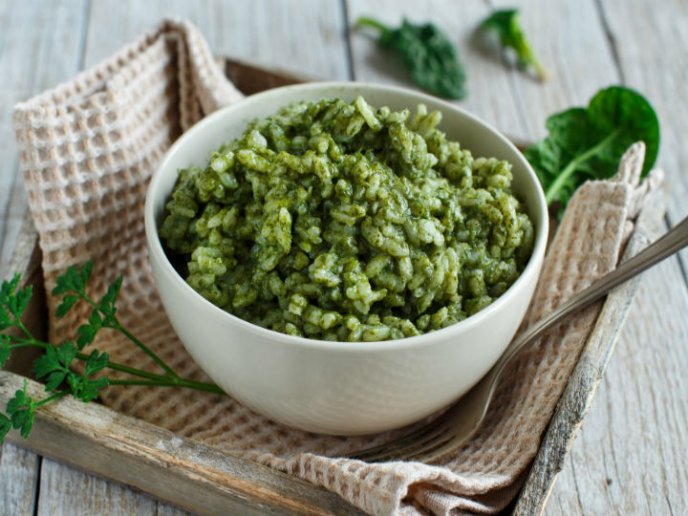 arroz con chile poblano