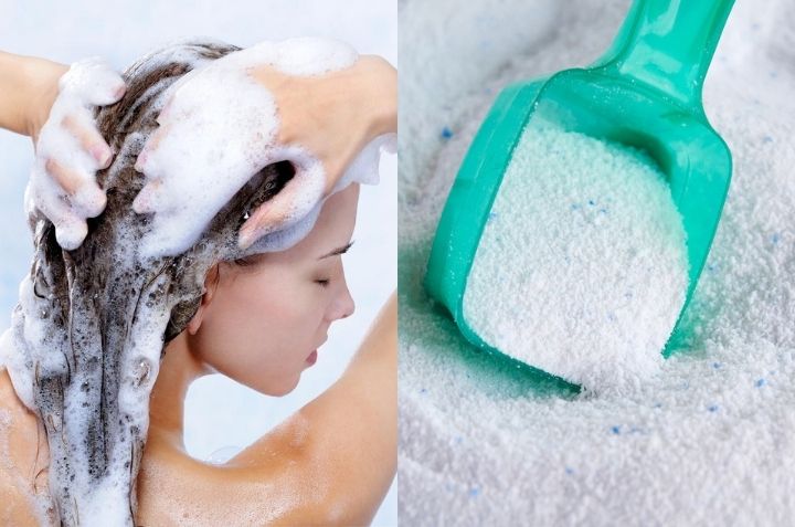 lavar el cabello con jabón en polvo