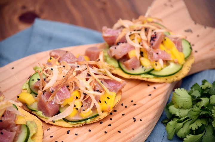 ceviche de atun con mango