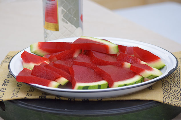 jelly shots sandia con vodka