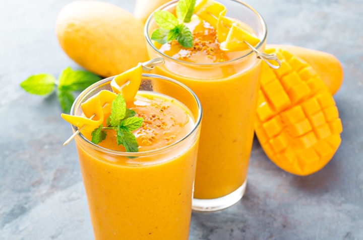 licuado de papaya y mango