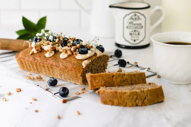 Pan de plátano con brotes de trigo dulce ¡En 6 sencillos pasos!