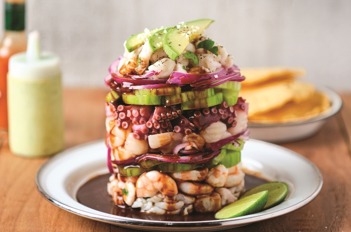 timbal de mariscos receta