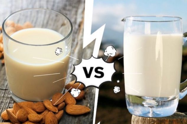 ¿Cuál es mejor: la leche de vaca o leche de almendra? Esto dice Profeco