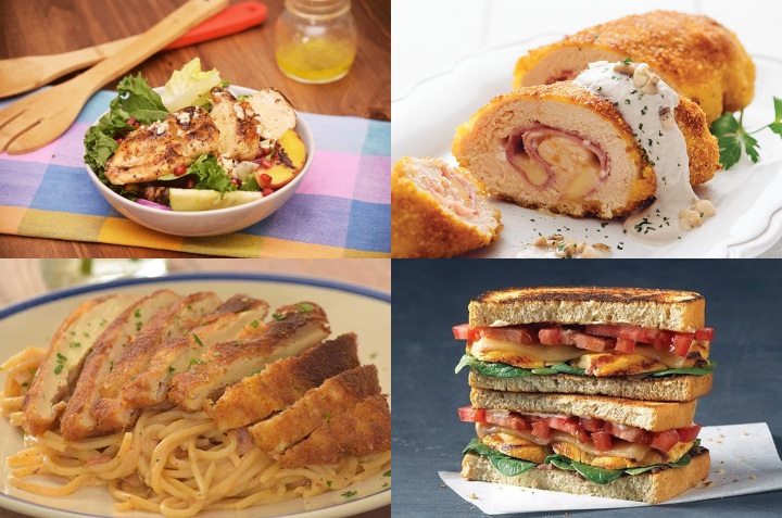recetas rápidas con una pechuga de pollo