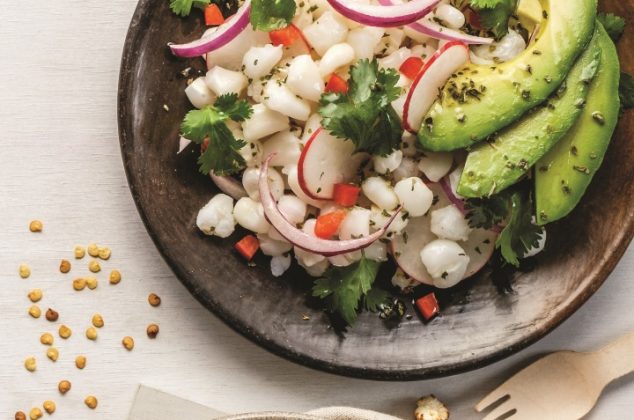 Ensalada de maíz cacahuazintle o maíz pozolero ¡En 4 pasos!