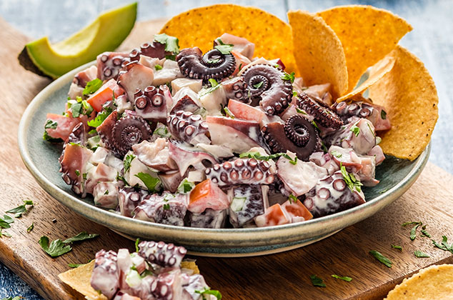 pulpo enamorado receta guerrero