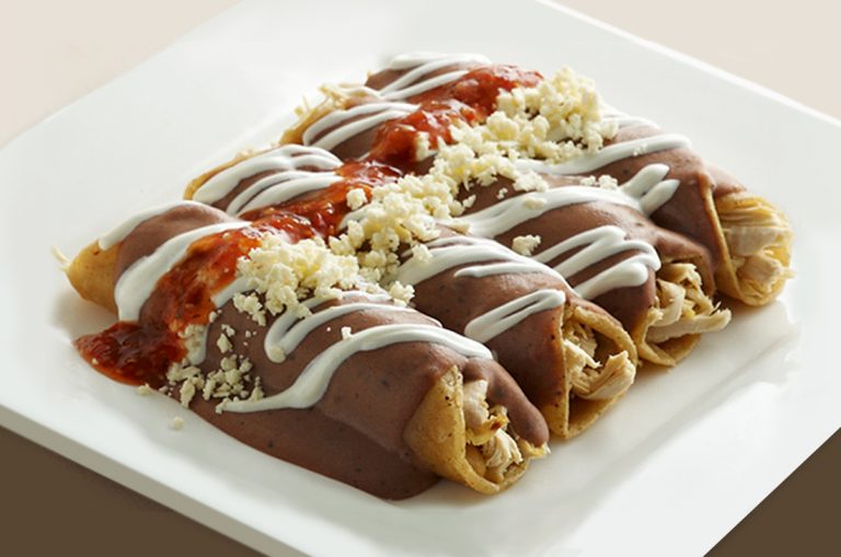 Receta de enfrijoladas mexicanas 