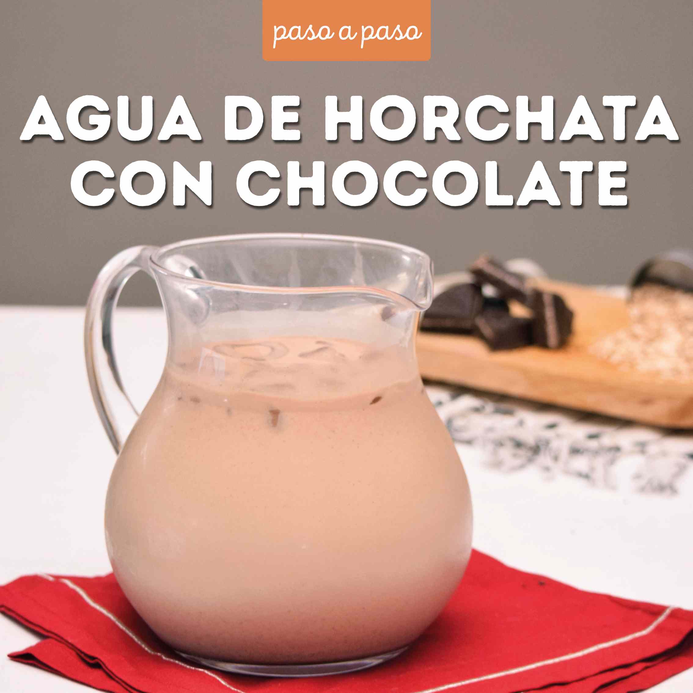 Paso a paso: Agua de horchata con chocolate paso a paso 