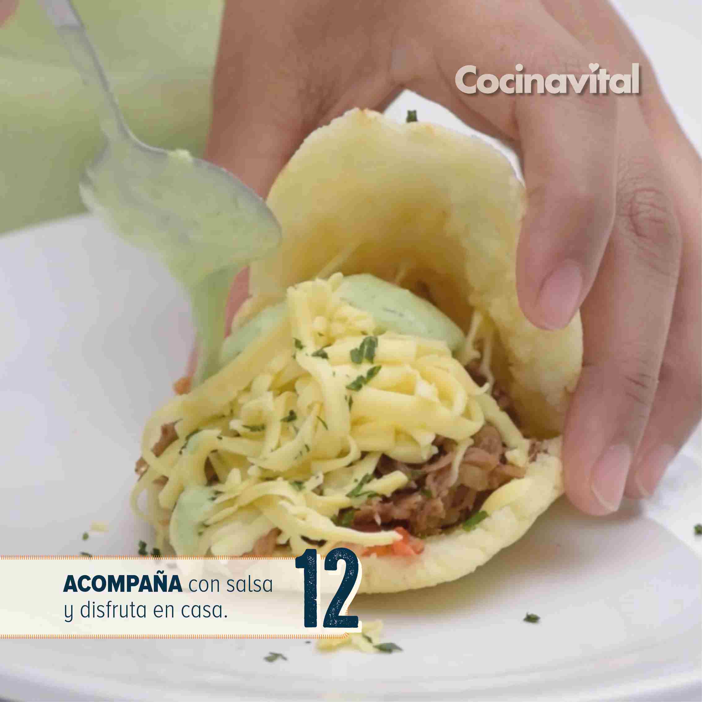 Cómo servir arepas caseras