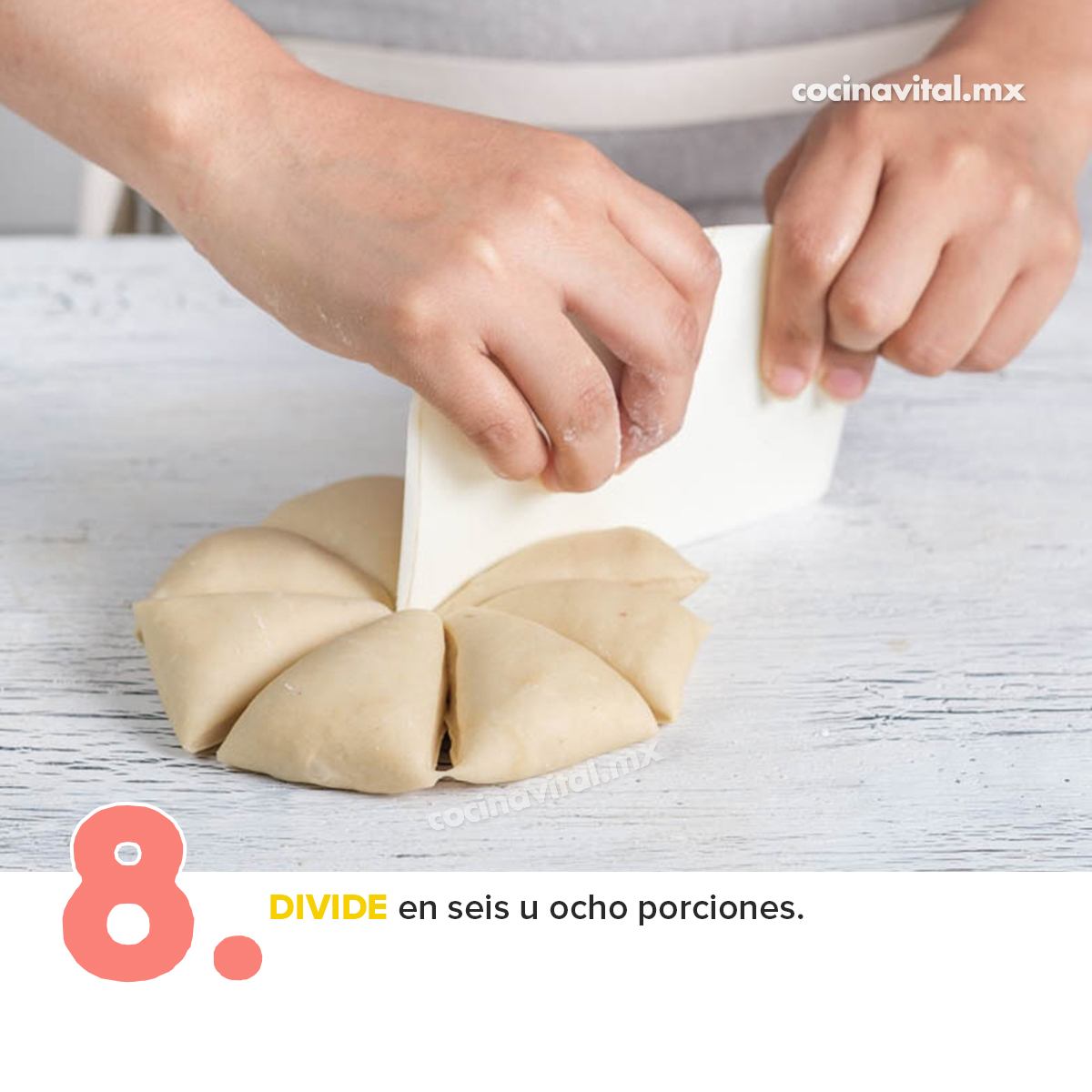 Paso 8 cómo preparar masa para buñuelos 