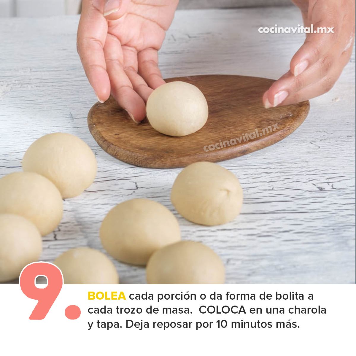 Paso 9 para hacer buñuelos caseros fáciles 