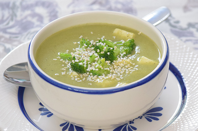 crema de brocoli y queso