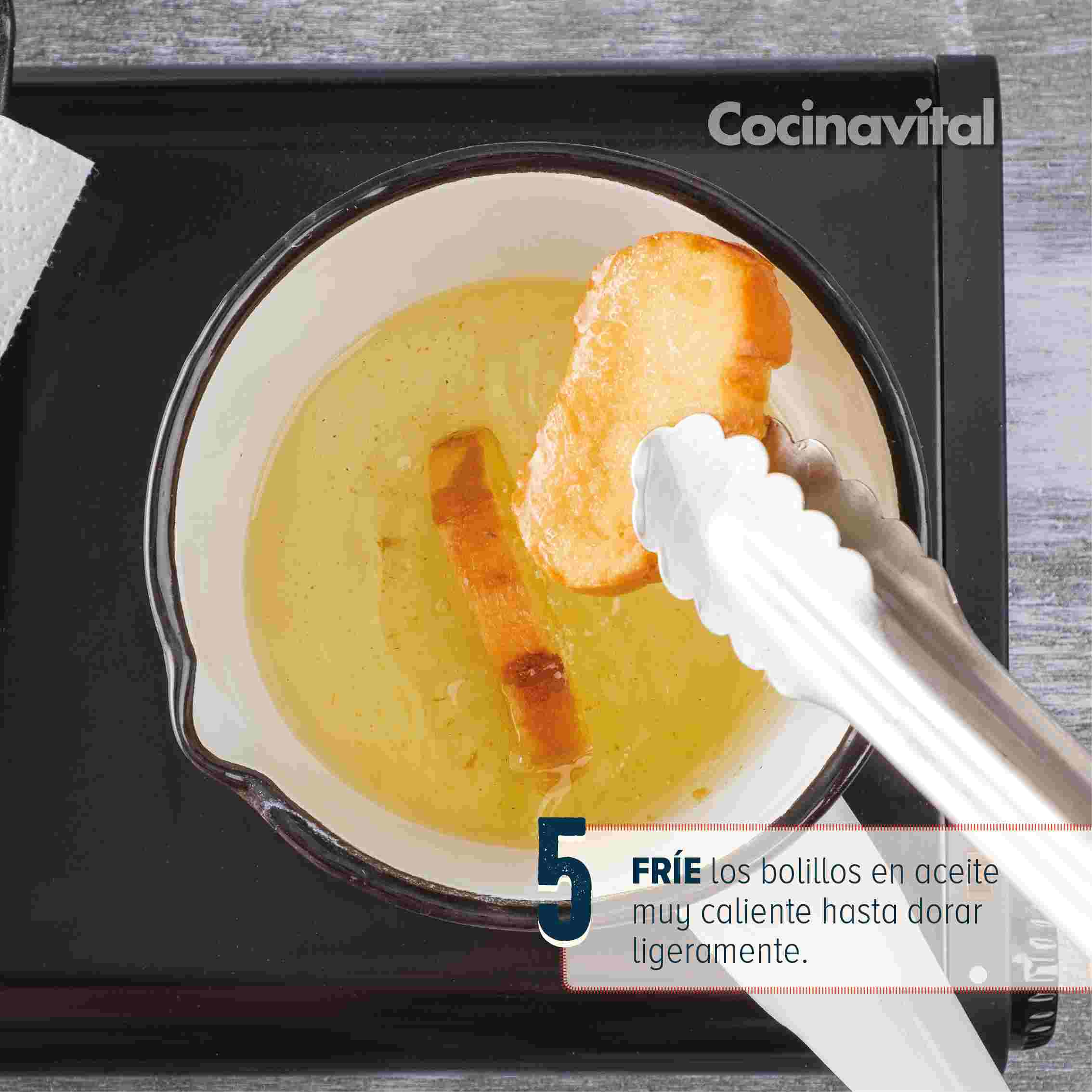 Cómo freír el pan 