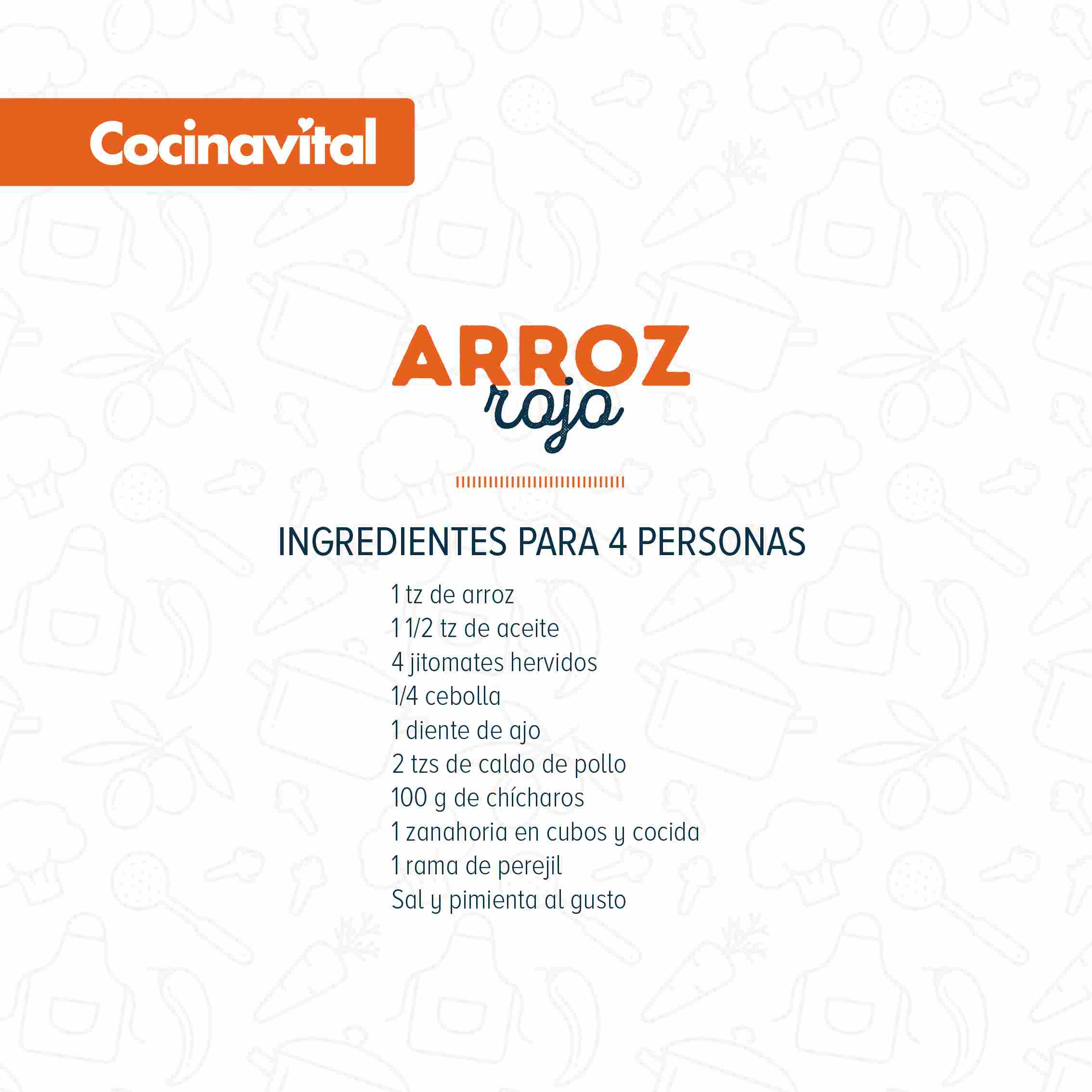 Ingredientes arroz rojo