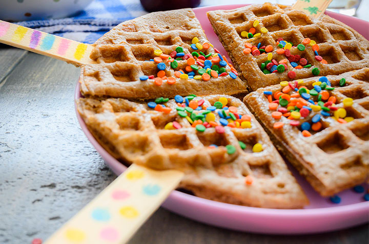 Paletas de Choco Waffles con Choco Milk®