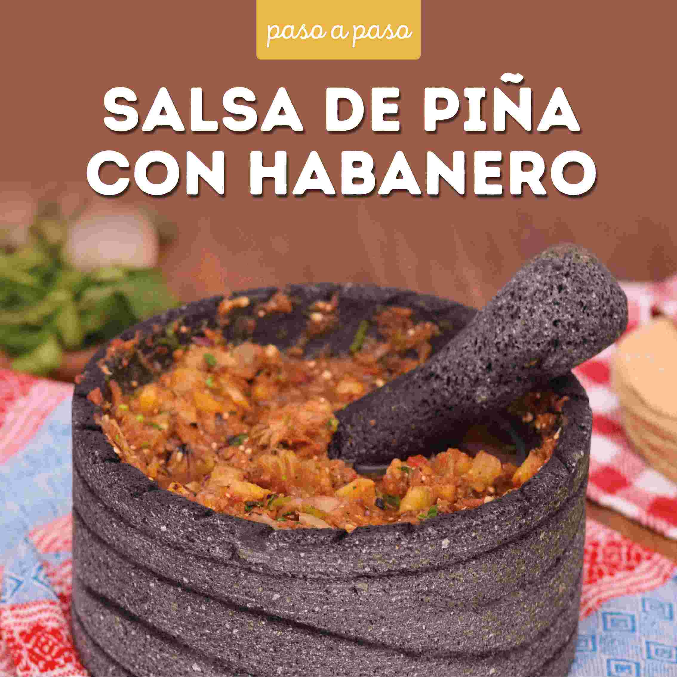 Receta completa salsa de piña con habanero