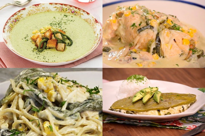 recetas con chile poblano